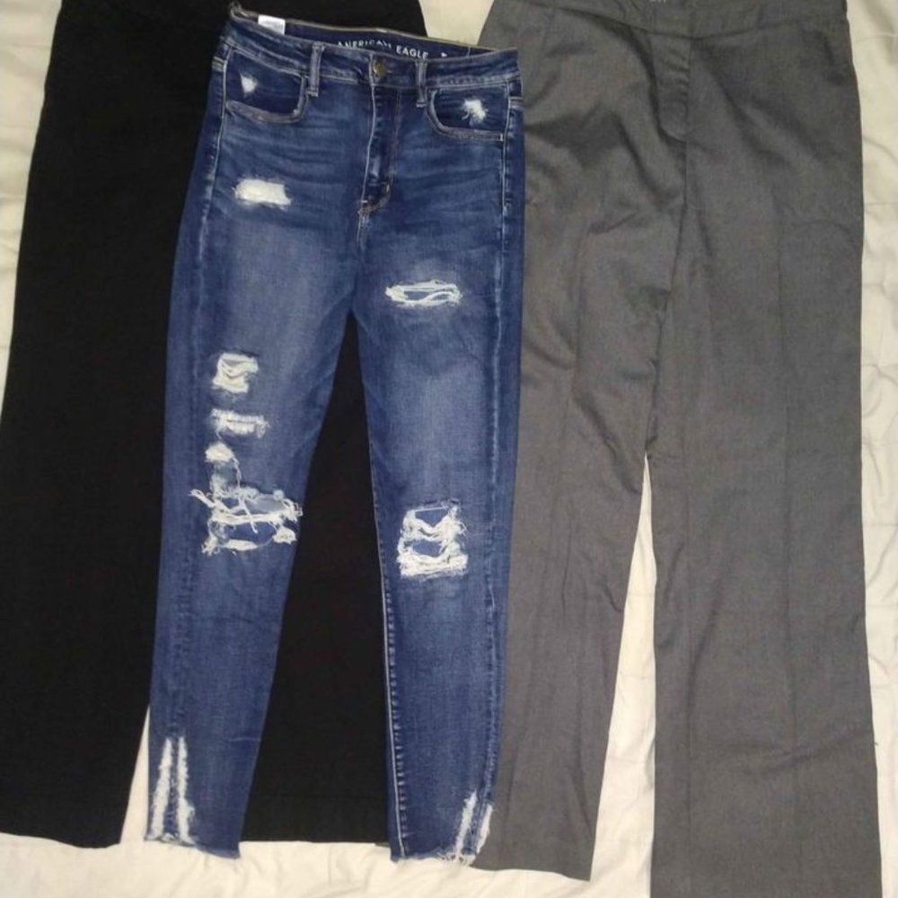 Medium Size Dress and Trendy Pants Style Bundle